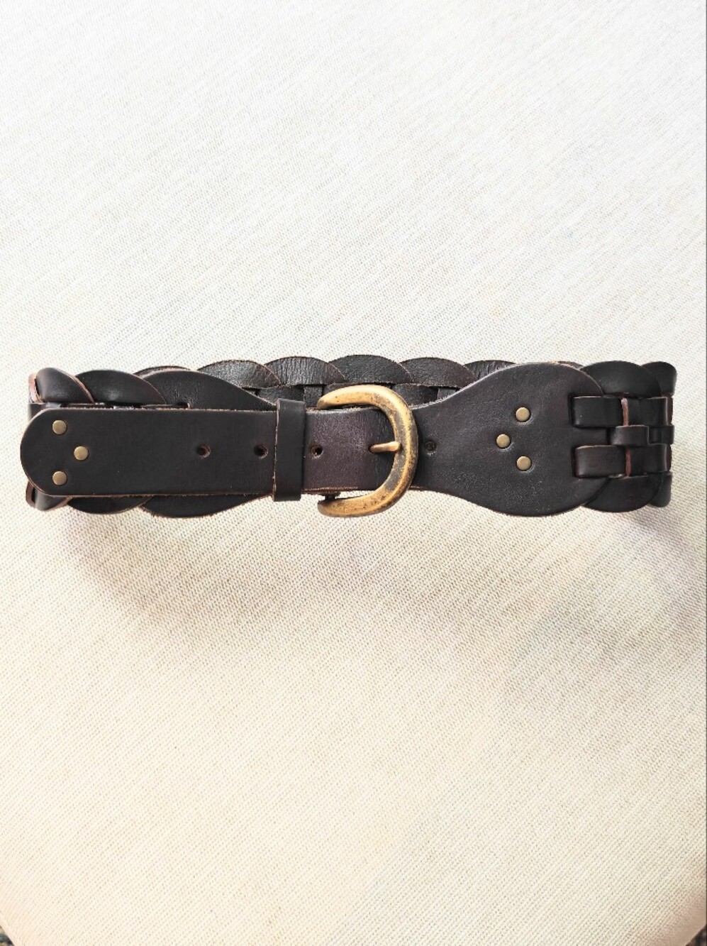 Genuine Leather Braided Belt